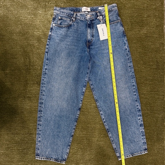 FRAME The Candle Cropped Mid-Rise Straight-Leg Jeans Size 28 – NWT - Picture 5 of 7